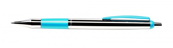 Kugelschreiber Colour glänzend/aquablau Cleo Skribent